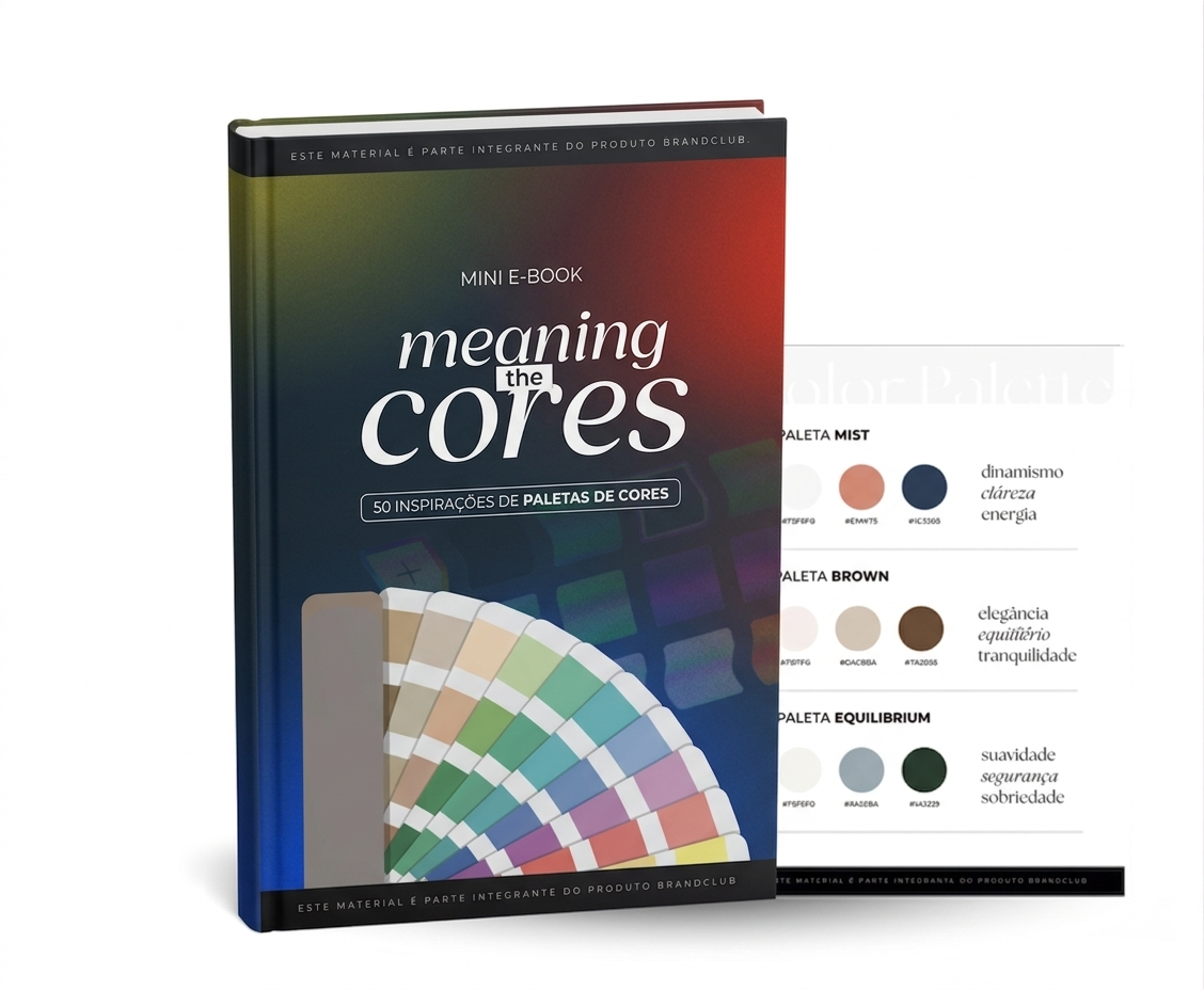 Mini e-book Psicologia das Cores com 50 paletas prontas